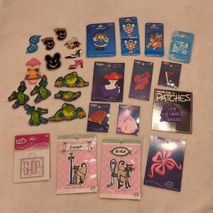 Assorted Iron-On Patches Collection